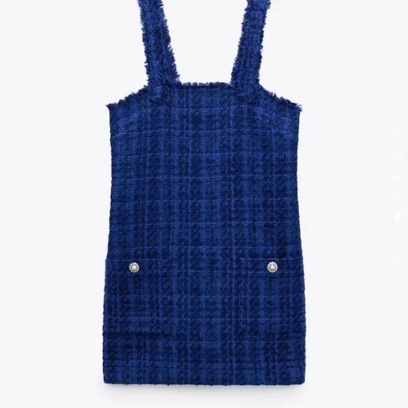 ZARA | BLOGGER FAV TEXTURED PINAFORE DRESS - Picture 10 of 14